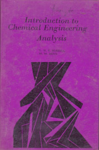 Introduktion to Chemical Engin33ring Analysis