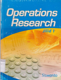 Operation Research  jilid 1