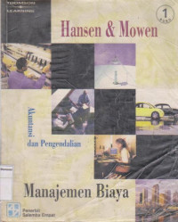 Manajemen biaya: Akuntansi dan pengendalian buku 1