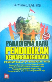 Paradidma baru Pendidikan Kewarganegaraan panduan kuliah di perguruan tinggi