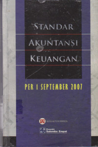 Standar akuntansi keuangan per 1 september 2007