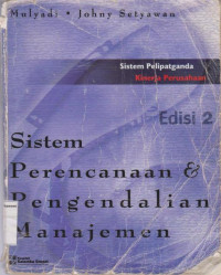 Sistem perencanaan & pengendalian manajemen edisi 2