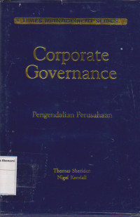 Corporate govermance= pengendalian perusahaan