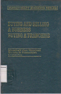 Buying and selling a business buying a franchise