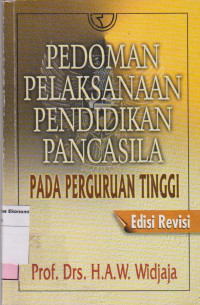 Pedoman pelaksanaan pendidikan pancasila pada perguruan tinggi