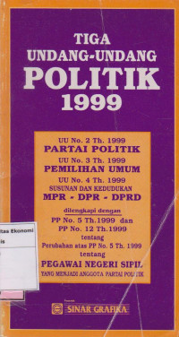 Tiga undang-undang politik 1999