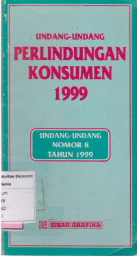 Undang-undang perlindungan konsumen 1999