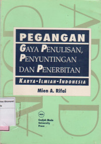 Pegangan gaya penulisan, penyuntingan dan penerbitan