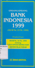 Undang-undang bank Indonesia 1999