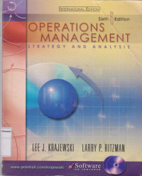 Operation management: strategy and analysis sixth edition