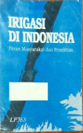 Irigasi di Indonesia (Peran masyarakat dan Penelitian)