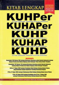 Kitab lengkap: KUHPer, KUHAPer, KUHP, KUHAP, KUHD