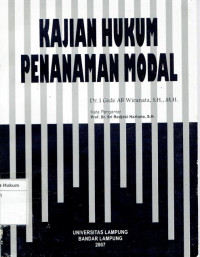 Kajian Hukum Penanaman Modal