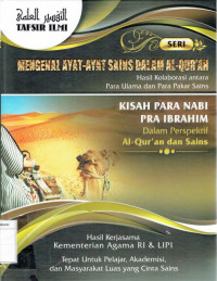 Kisah para nabi Pra Ibrahim dalam perspektif alqur'an dan sains