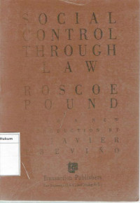 Social control through law roscoe pound