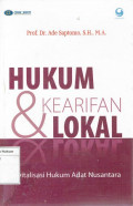 Hukum Kearifan & Lokal