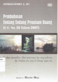 Pembahasan Undang-Undang Penataan Ruang (U.U. No. 26 Tahun 2007)