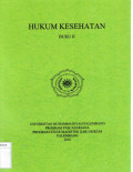 Hukum kesehatan buku I I