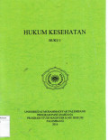 Hukum kesehatan buku I