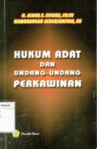 Hukum Adat Dan Undang-Undang  Perkawinan