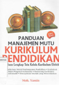 Panduan manajemen mutu kurikulum pendidikan