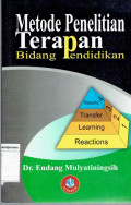 Metode penelitian terapan bidang pendidikan