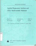 Applied regression analysis and other multivariable methods