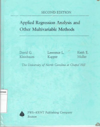 Applied regression analysis and other multivariable methods