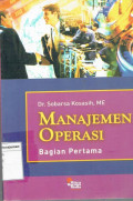 Manajemen operasi bagian pertama