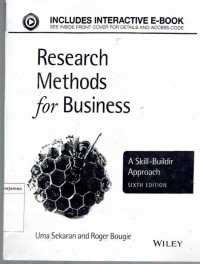 Research methods for business: a skill - building approach sixth edition