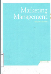 Marketing management twelfth edition