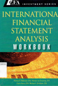 International financial statement analysis workbook