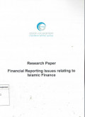 Research paper financial reporting issues relating to islamic finance