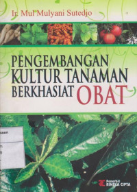 Pengembangan Kultur Tanaman Berkhasiat Obat