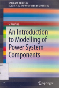 An Introduction to Modelling of Power System Components