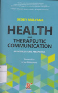 Health And Therapeutic Communication An Intercultural Perspective