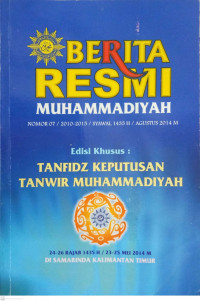 Tanfidz Keputusan Tanwir Muhammadiyah