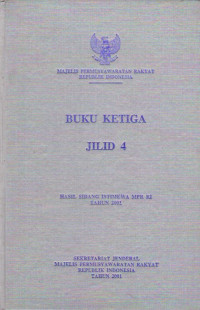 Image of HASIL SIDANG ISTIMEWA MPR RI TAHUN 2001