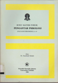 Image of BUKU MATERI POKOK PENGANTAR PSIKOLOGI MODUL 6-9