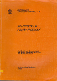 ADMINISTRASI PEMBANGUNAAN