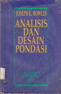 ANALISIS DAN DESAIN PONDASI EDISI KEEMPAT JILID 1