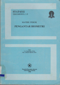 Image of MATERI POKOK PENGANTAR BIOMETRI
