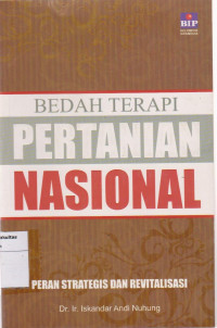 Image of Bedah terapi pertanian nasional: peran strategis dan revitalisasi