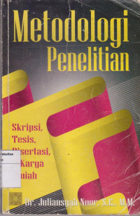 Image of Metodologi penelitian: skripsi, tesis, disertasi & karya ilmiah