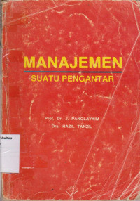 Image of Manajemen: suatu pengantar