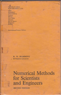 Image of Numerical Methods for Scientusts and Engineers