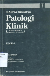 Image of Kapita selekta patologi klinik= a shoot textbook of chemical pathology