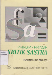 Image of Prinsip prinsip kritik sastra