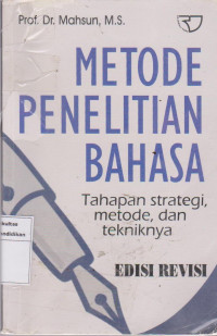 Image of Metode penelitian bahasa