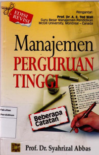 Image of Manajemen Perguruan Tinggi